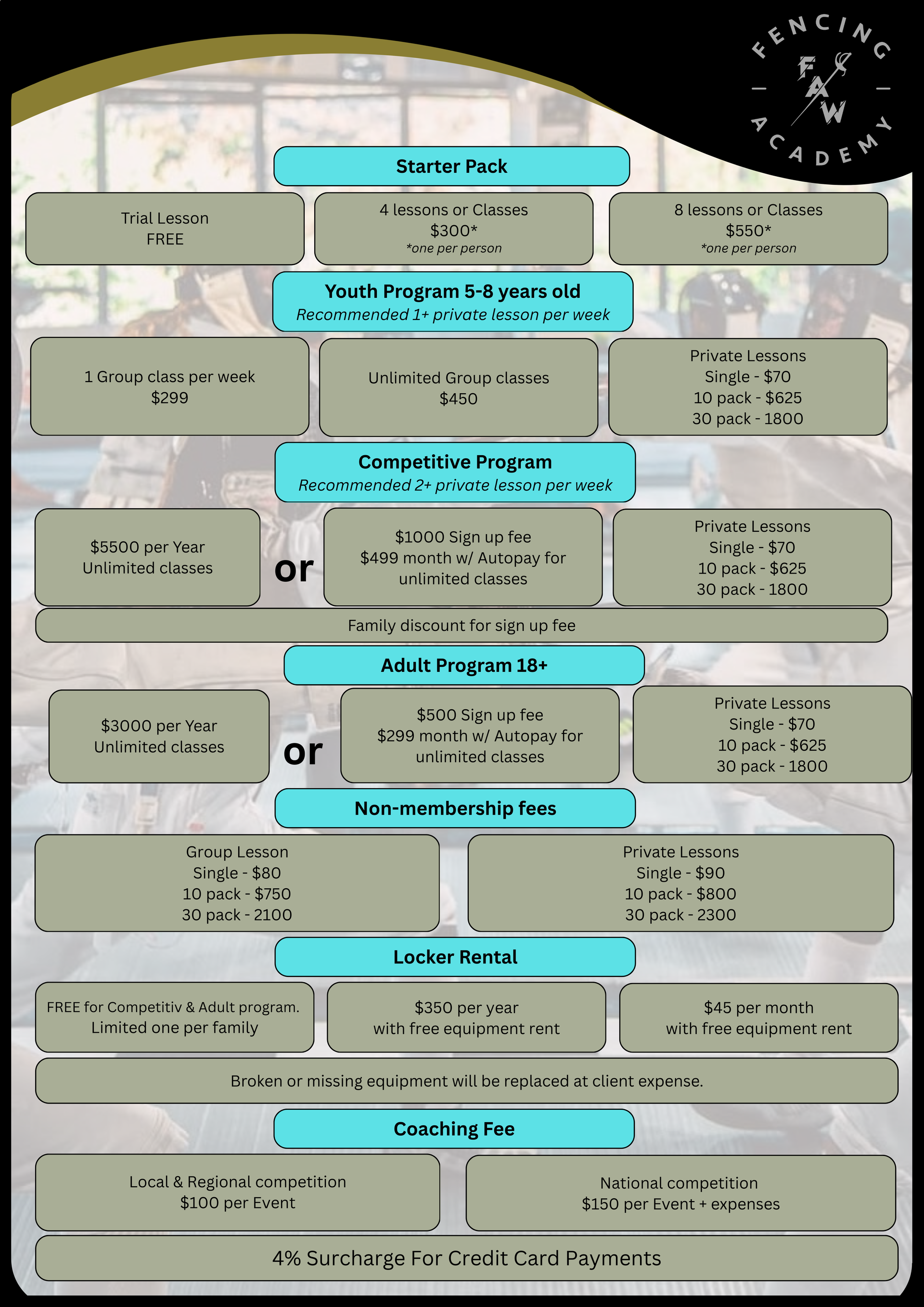 A flyer for a martial arts program for beginners