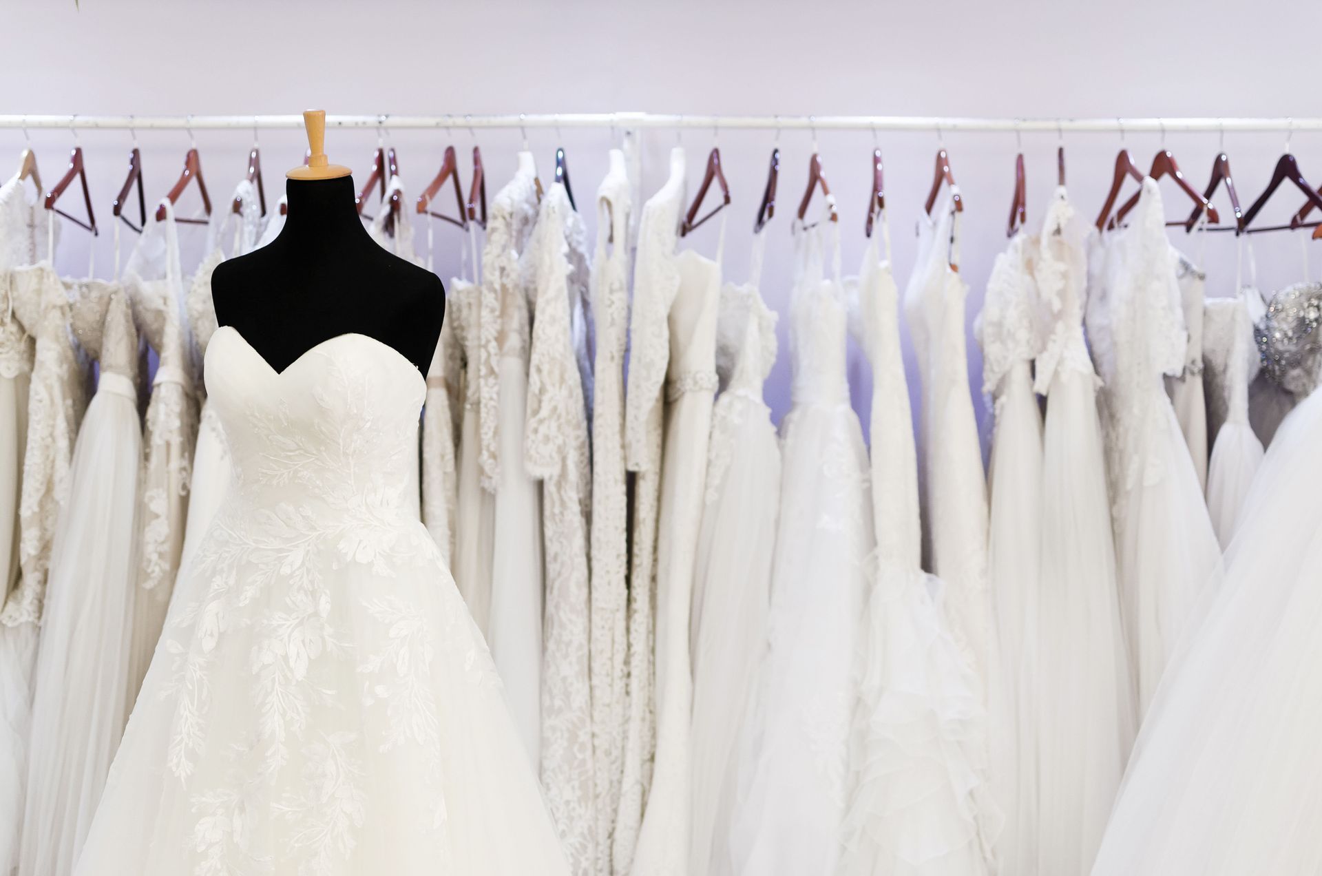 tailored bridal gown