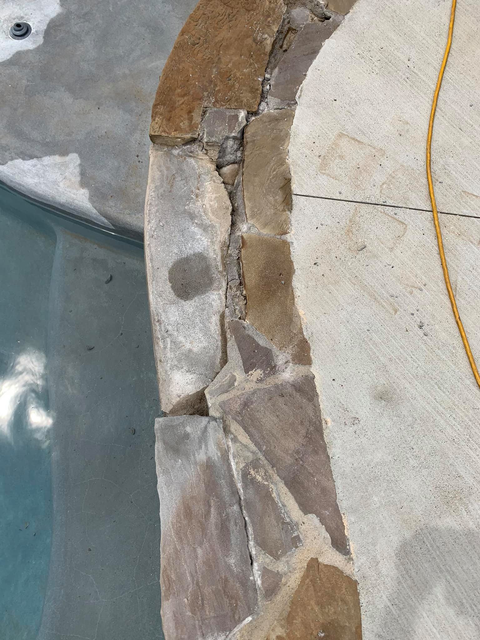 Cracked patio