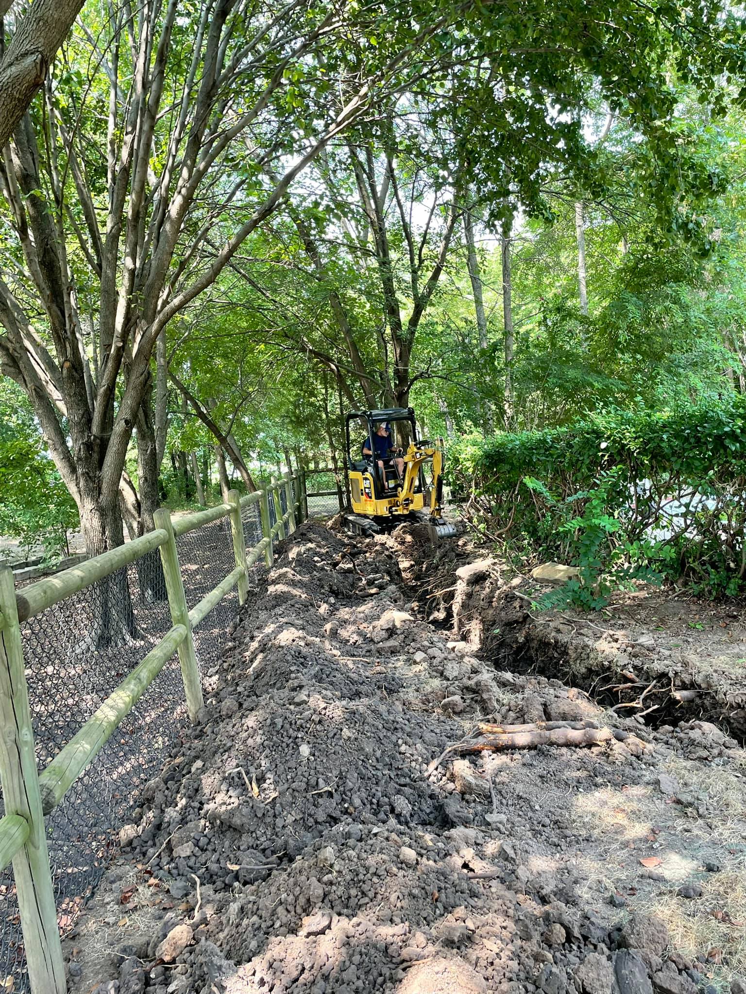 Installation of new landscaping