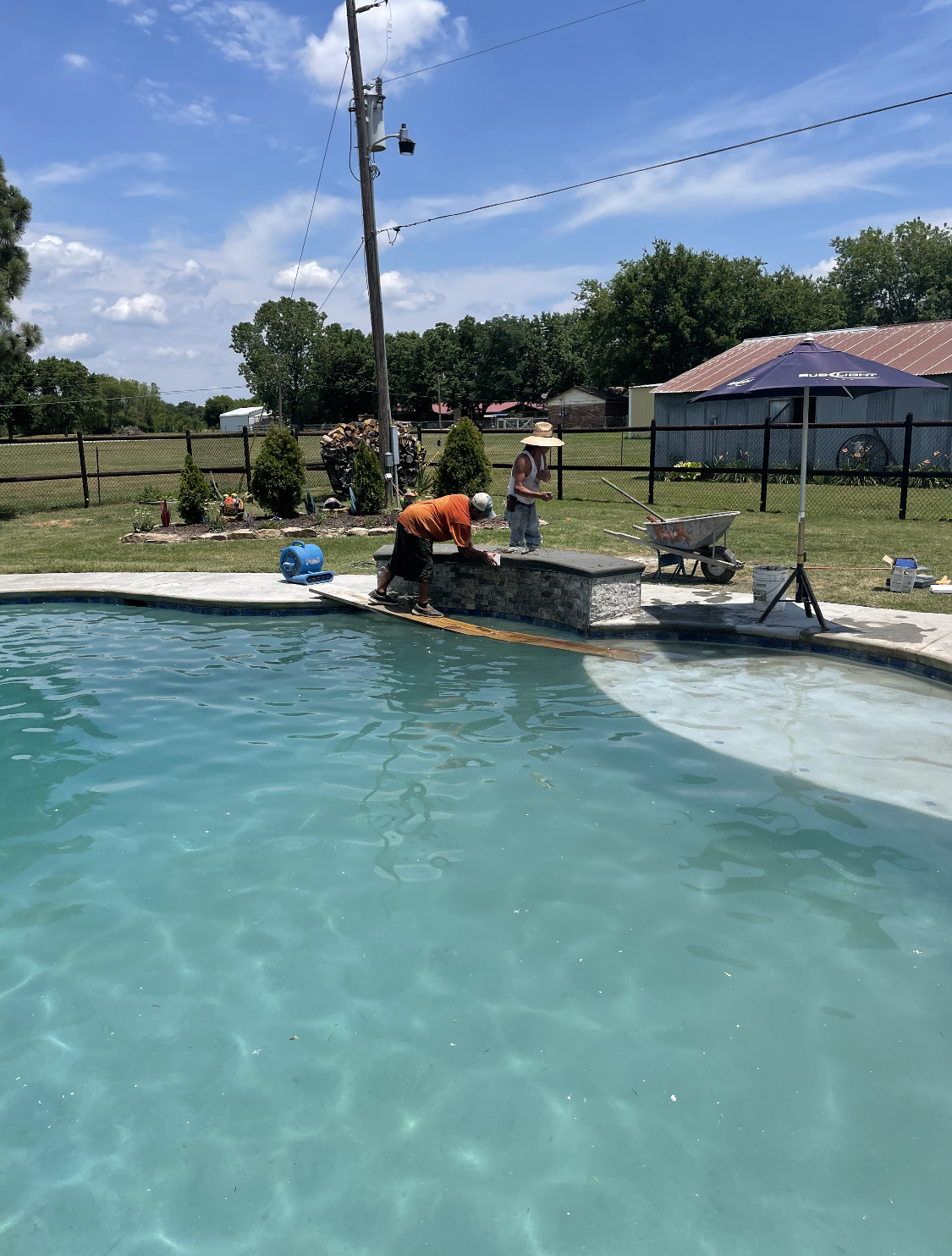 Pool hardscape repair