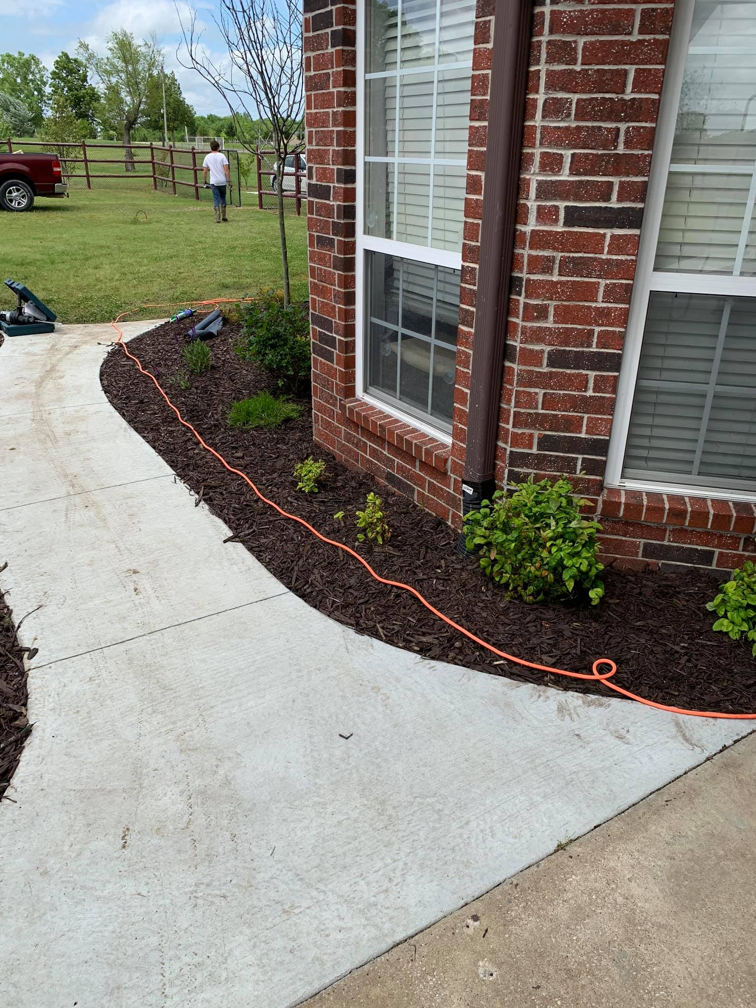 Landscaping tree planting