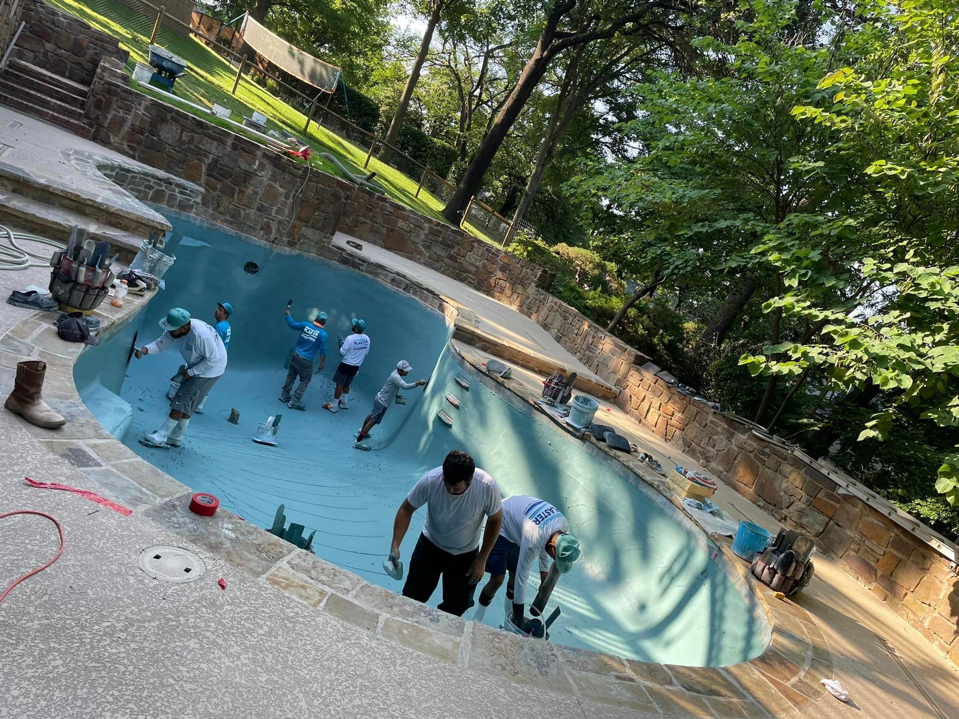 In progress pool remodel