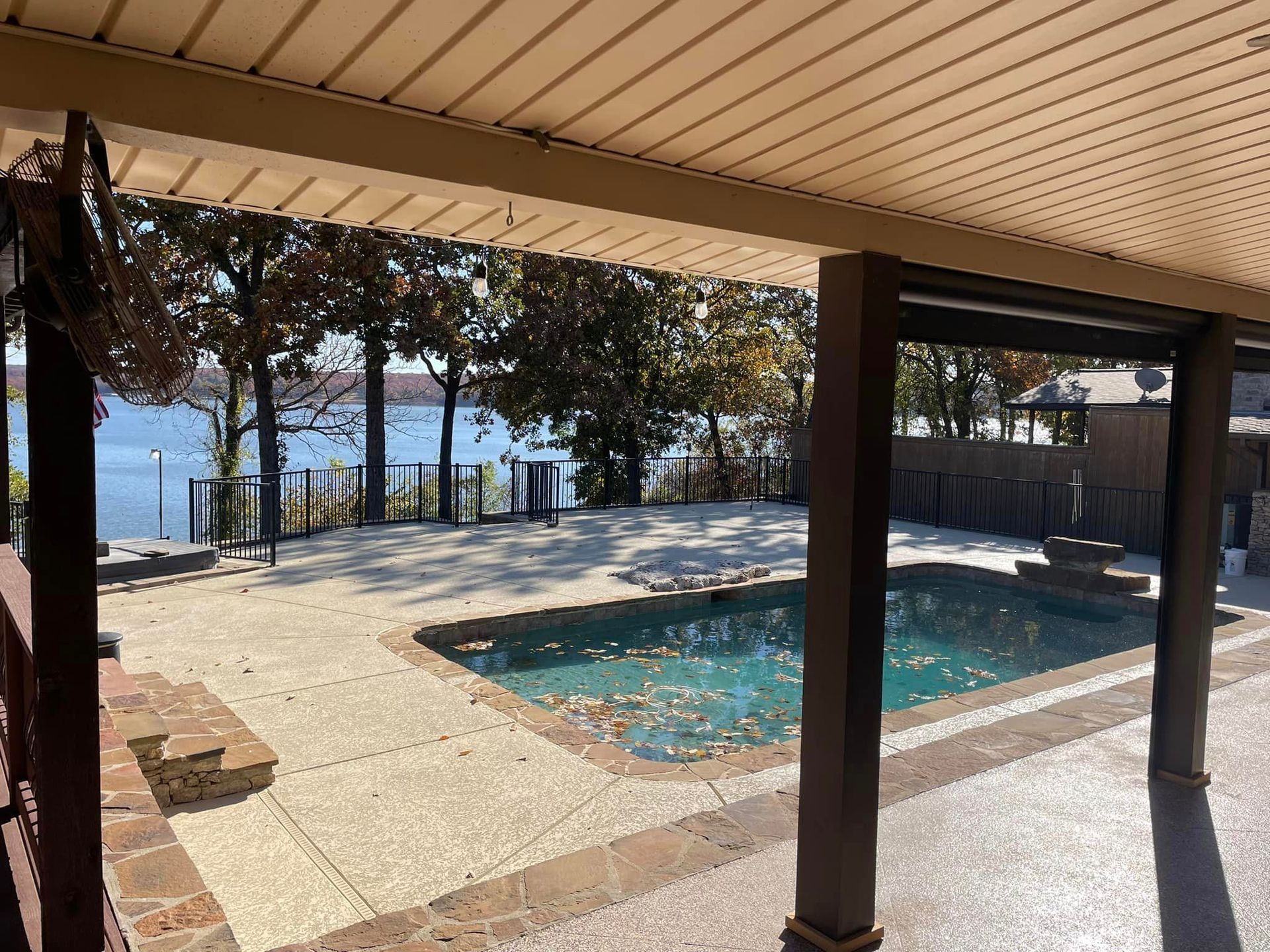 Pool surface remodel before