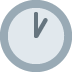 Gray circular clock icon with a dark check mark inside