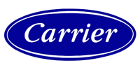 A blue carrier logo on a white background.
