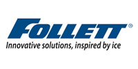 The logo for follett innovative solutions inspired by ice