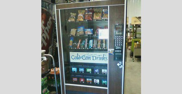 Cold can drinks vending machine