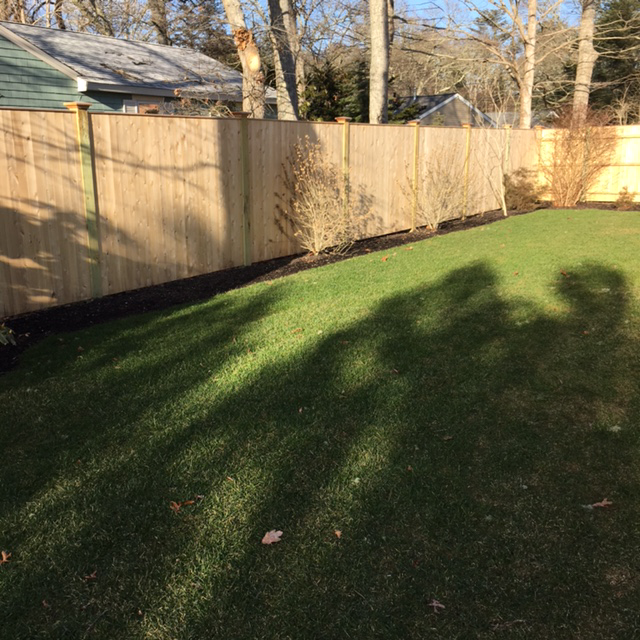 Wood fencing