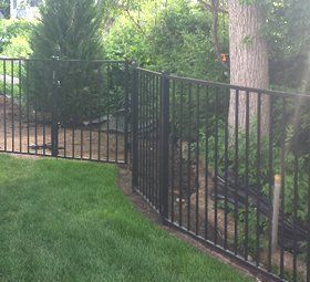ornamental fence and grass
