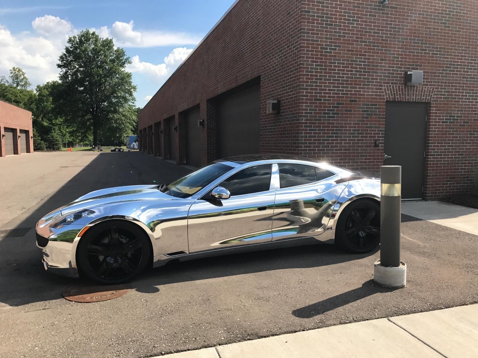 silver car Tinting