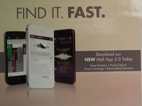 A sign that says find it fast on it