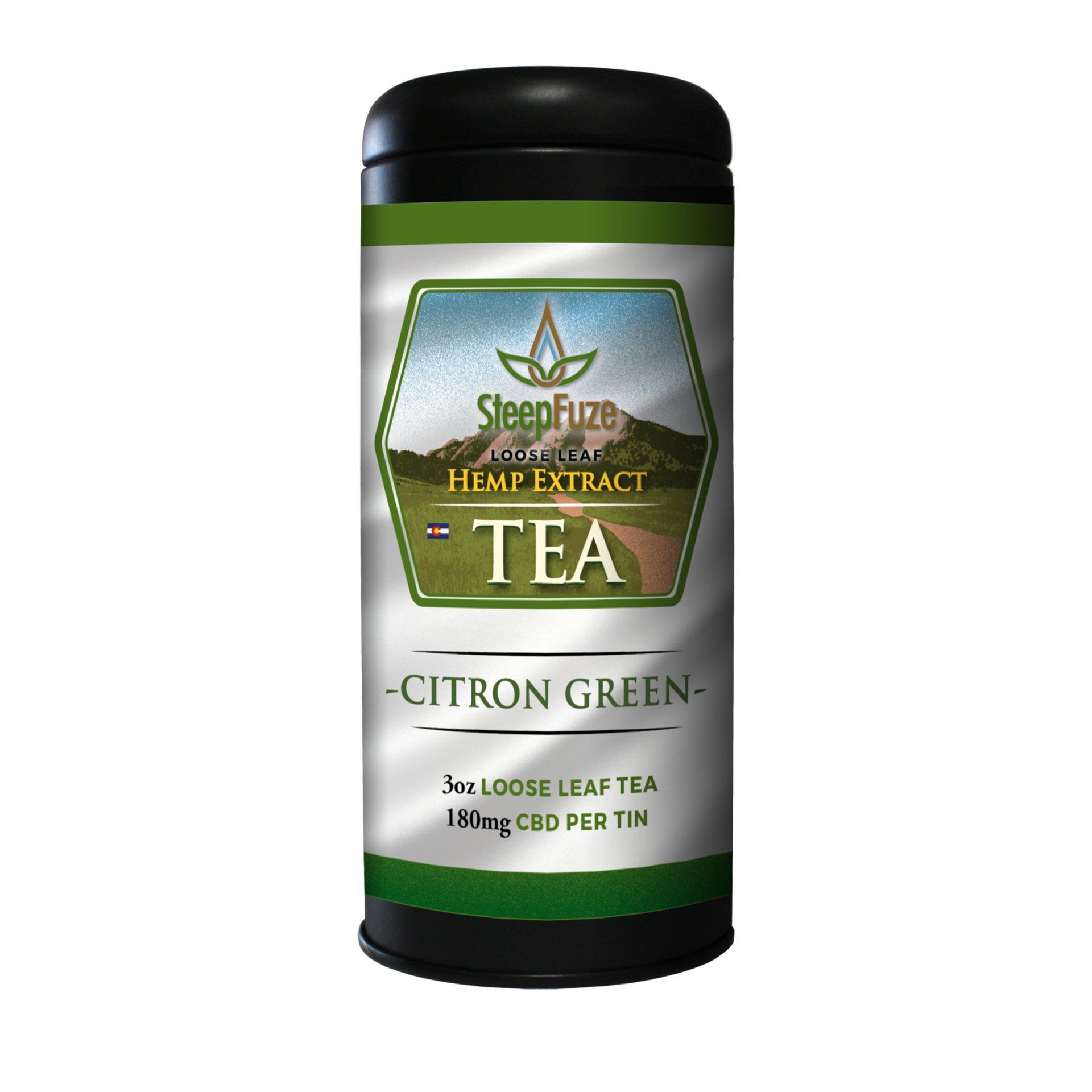 Citron Green – 3 oz Loose Leaf Tea – 180 mg CBD
