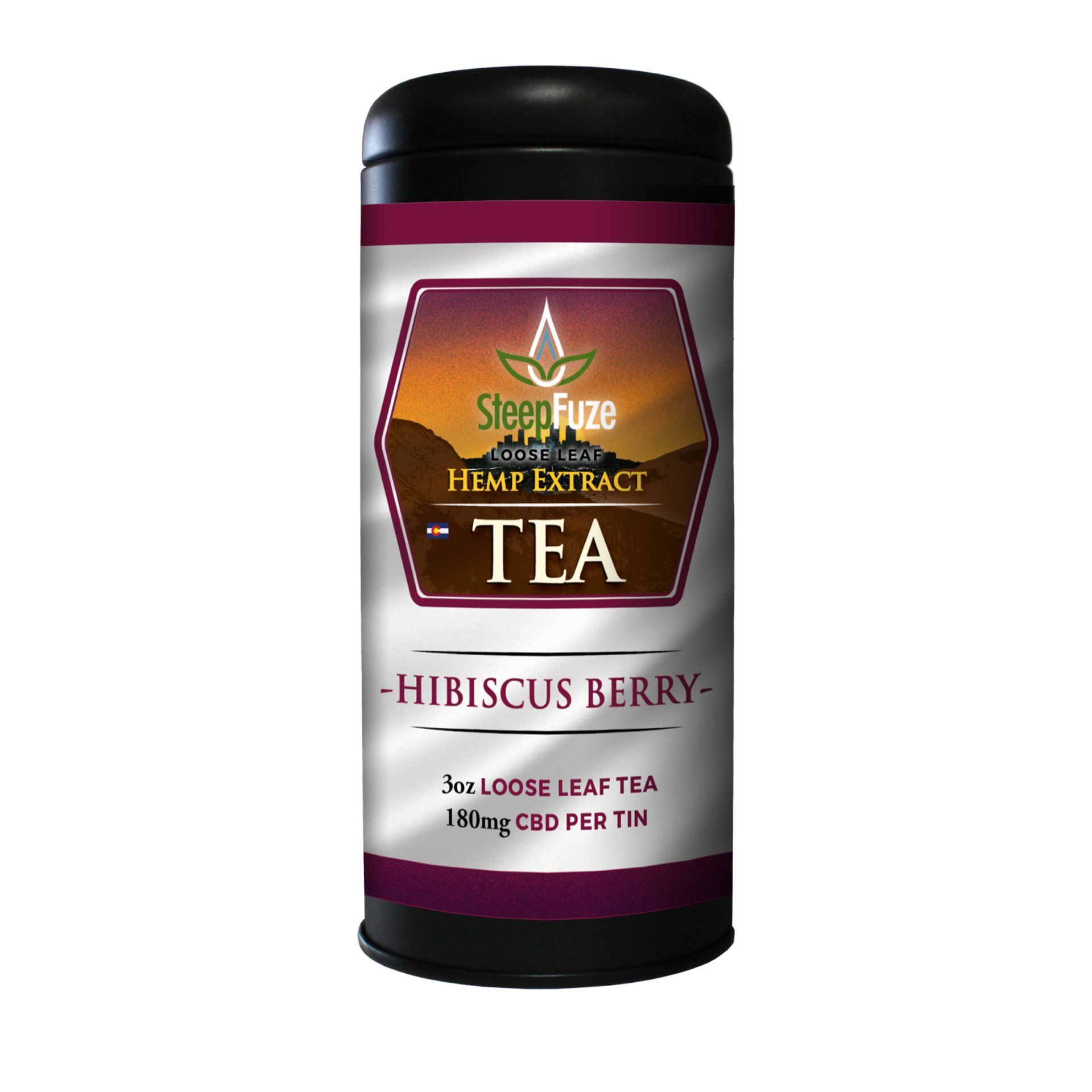 Herbal Hibiscus – 3 oz Loose Leaf Tea – 180 mg