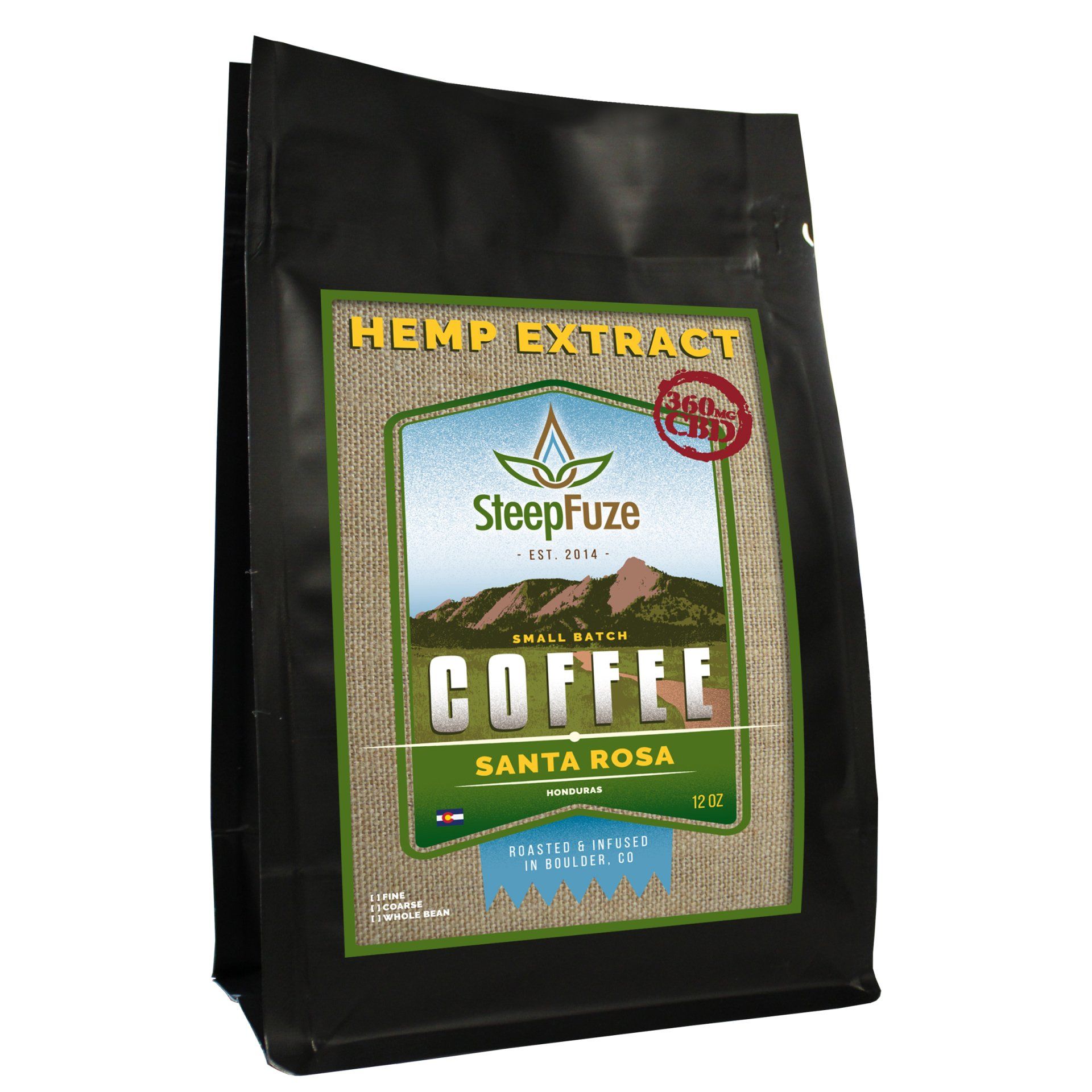 Santa Rosa, Honduras – 12 oz Coffee – 360 mg CBD