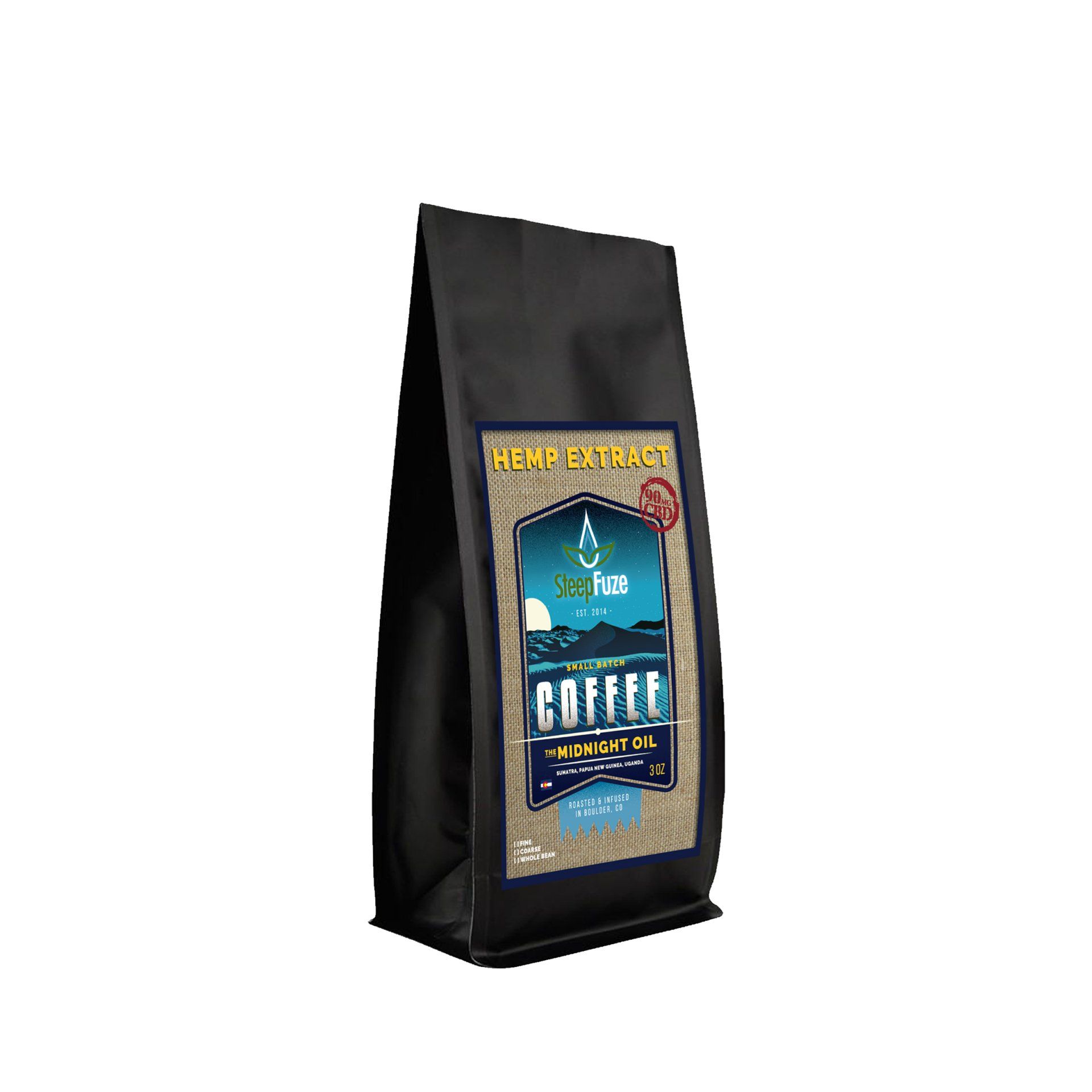 The Midnight Oil – 3 oz Coffee – 90 mg CBD