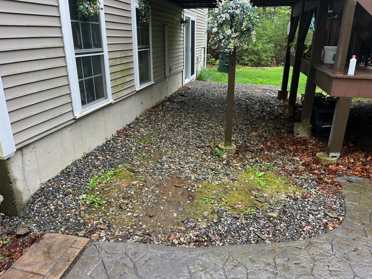 view of under the deck before work has begun