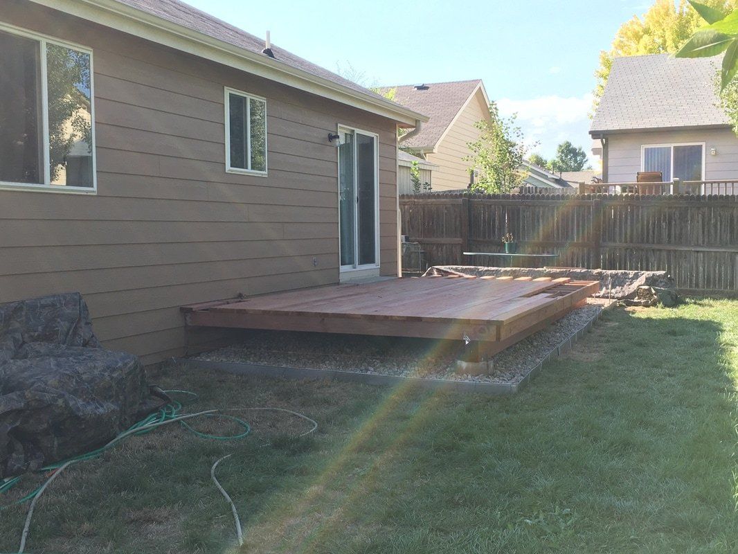 Progress on deck with pergola