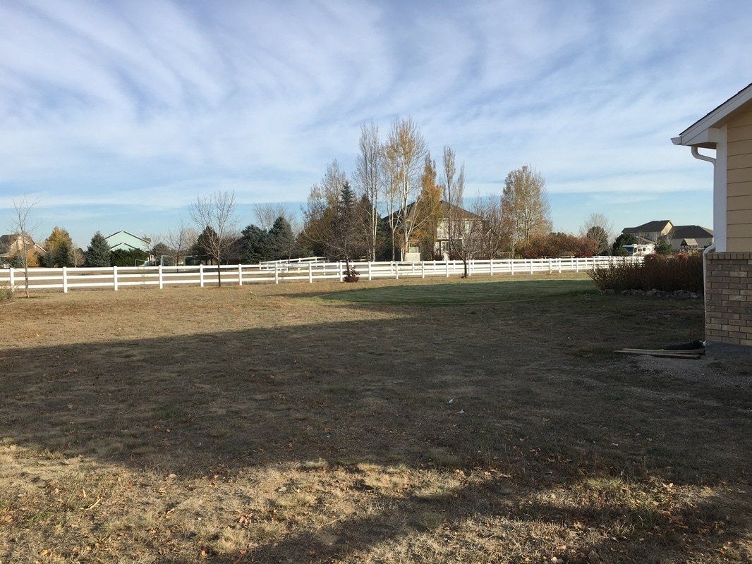 Split rail white fence