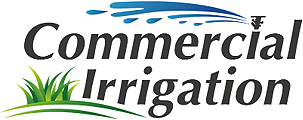 A logo for a company called commercial irrigation.