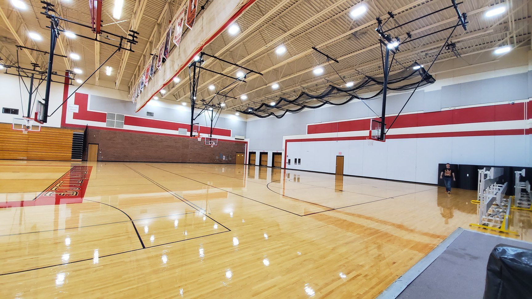 Basketball court lighting