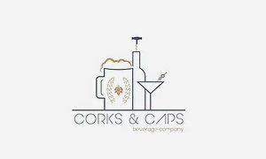Corks & Caps logo