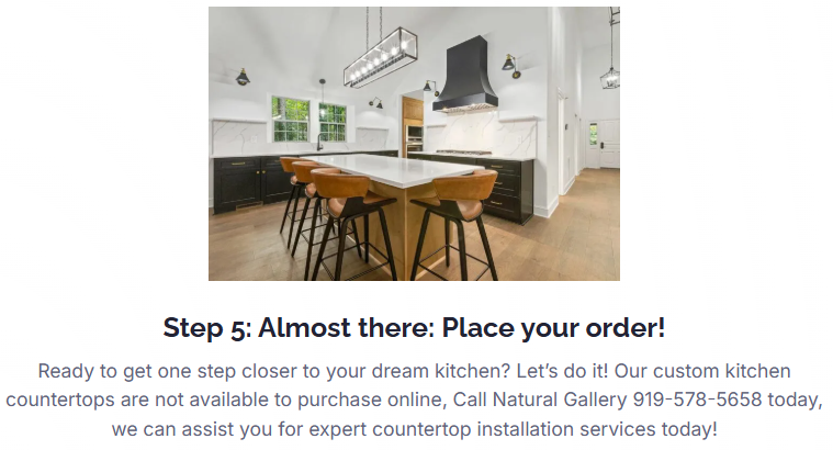 Kitchen with countertops; 