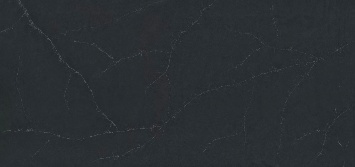 Dark gray marble surface with white veining.