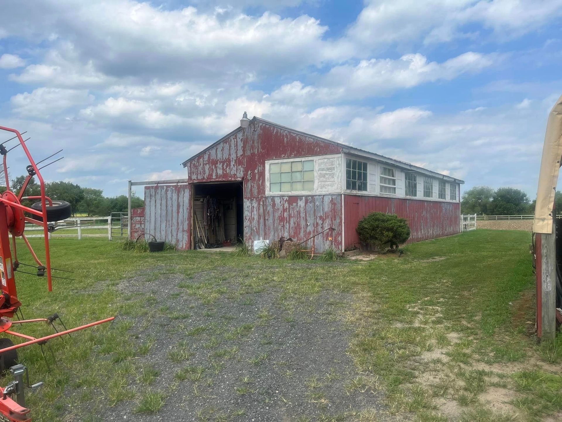 Barn restoration before