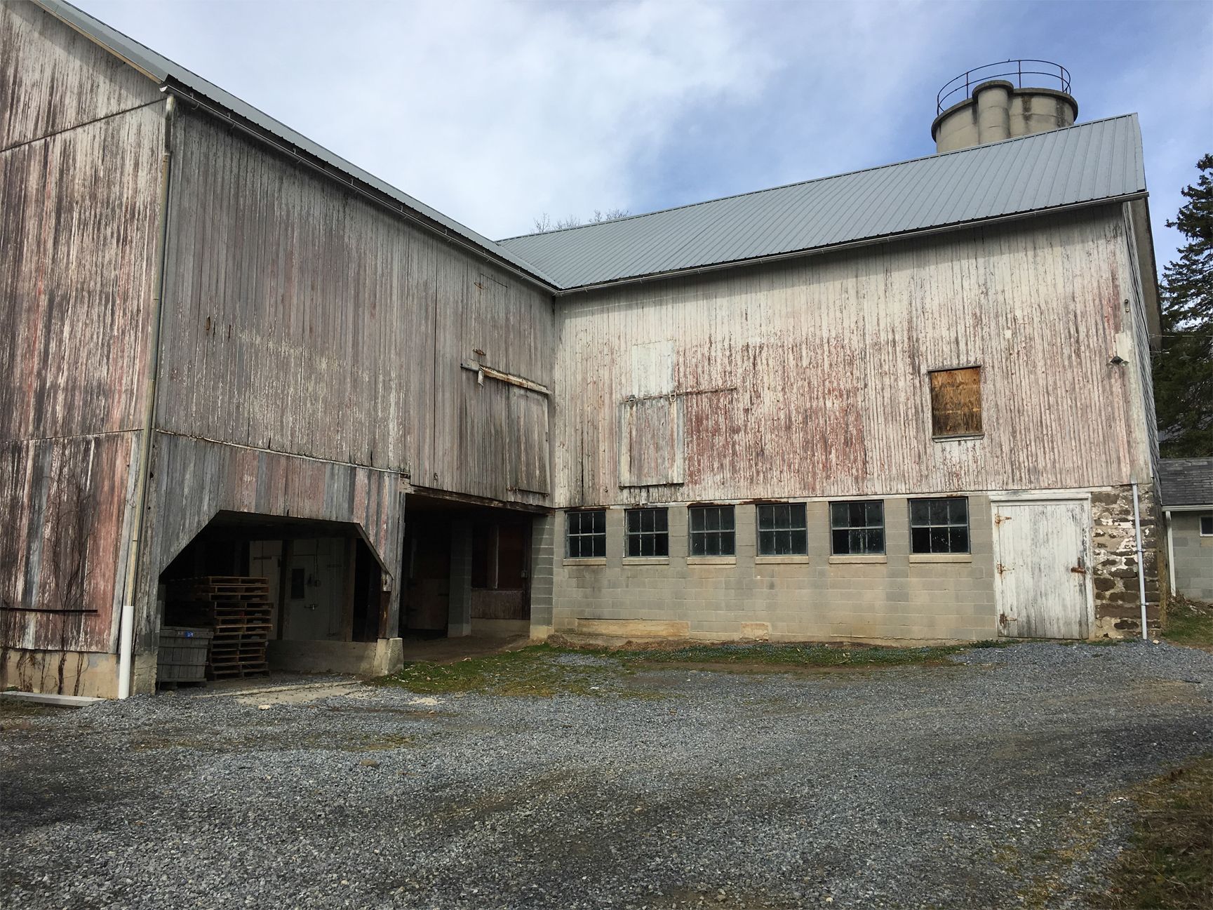 Barn restoration before