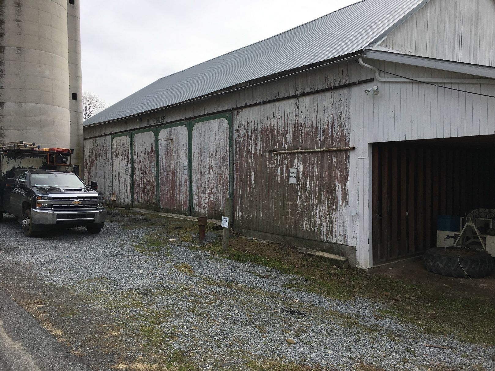 Barn restoration before