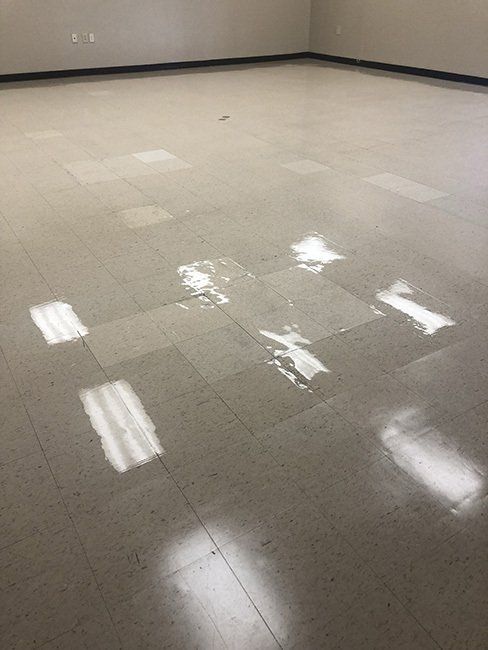 After floor cleaning