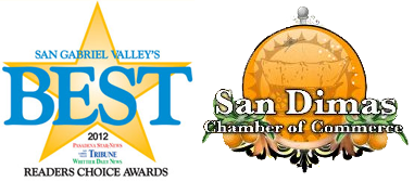 San Gabriel Valley's Best Reader's Choice Award 2012, San Dimas Chamber of Commerce