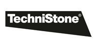 TechniStone logo on a black angled rectangle, with white text.