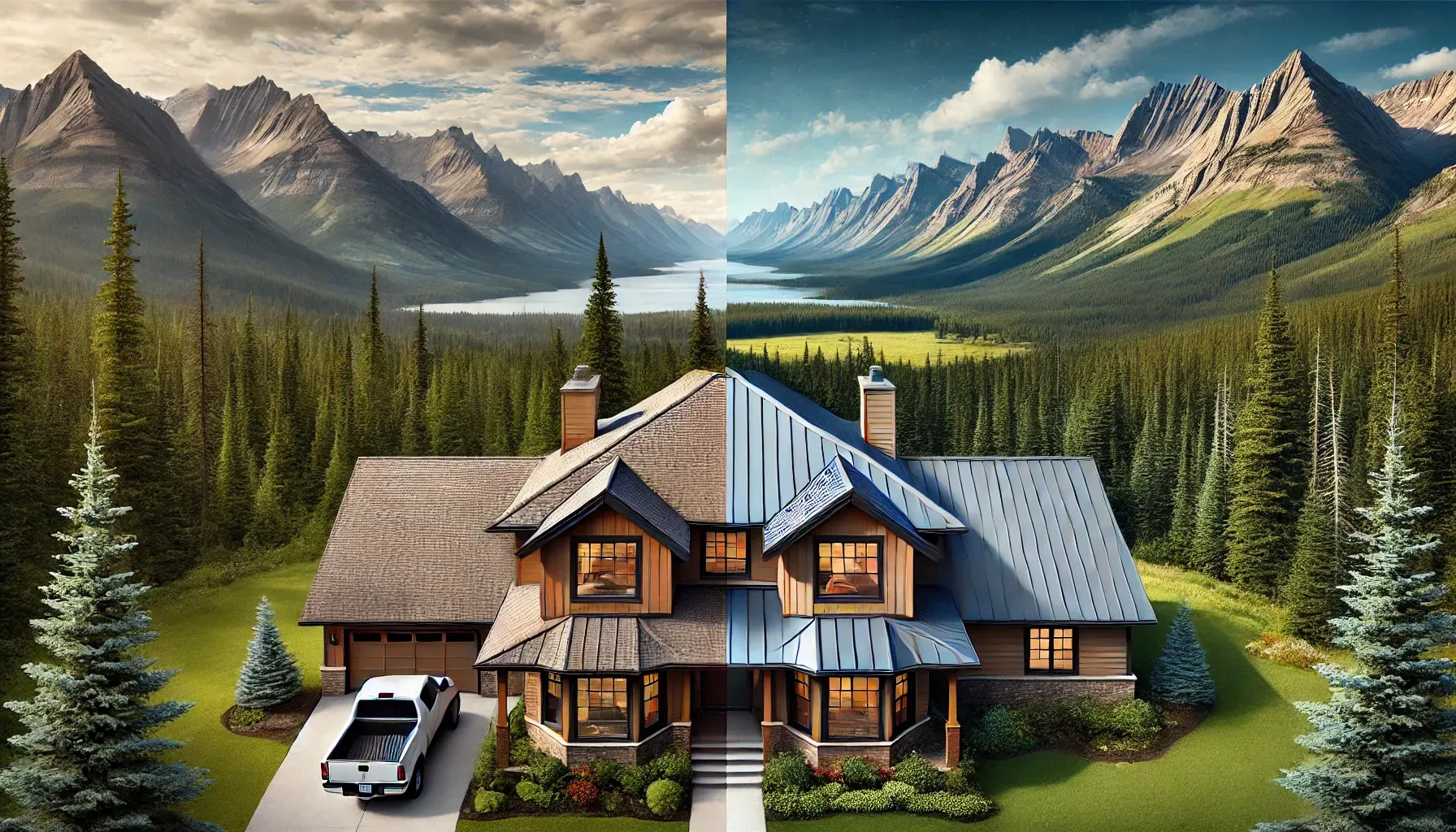 metal versus asphalt roof options in montana by mjb trades residential and commercial roofing expert