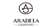 Arabela Lighting logo in black with stylized monogram and text on a white background