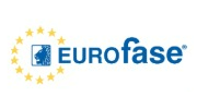 Eurofase logo in blue with yellow stars surrounding a small blue square icon