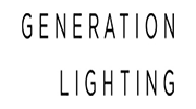 White logo text reading GENERATION LIGHTING on a plain background