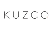 Black KUZCO wordmark in thin letters on a white background