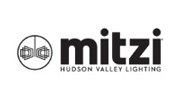 Mitzi Hudson Valley Lighting logo with black text and circular icon on a white background