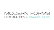 Modern Forms logo with text Luminaires + Smart Fans