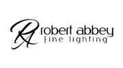 Robert Abbey Fine Lighting logo in black and gray on a white background