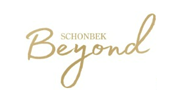 Schönbek Beyond logo in gold script on a white background