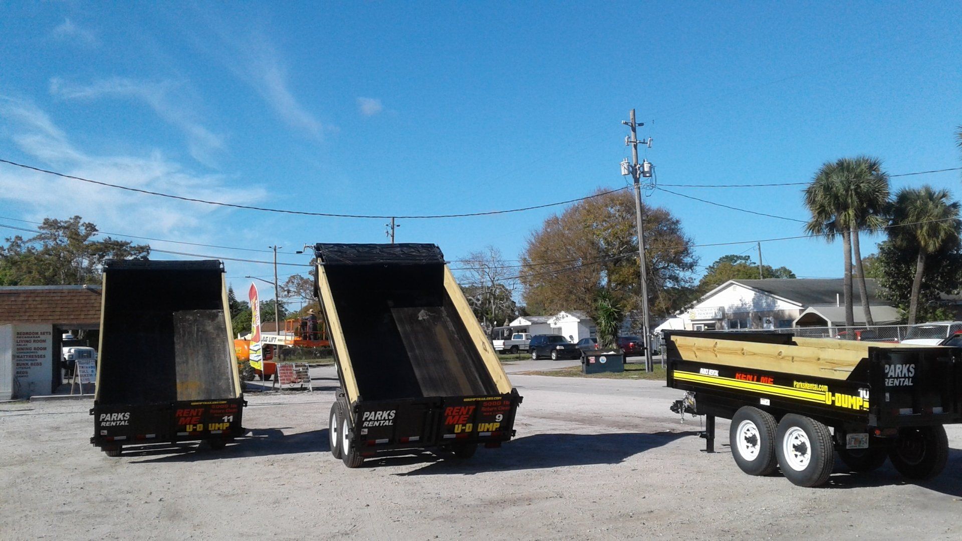 Hauling Equipment Rental Dump Trailer Port Saint Lucie