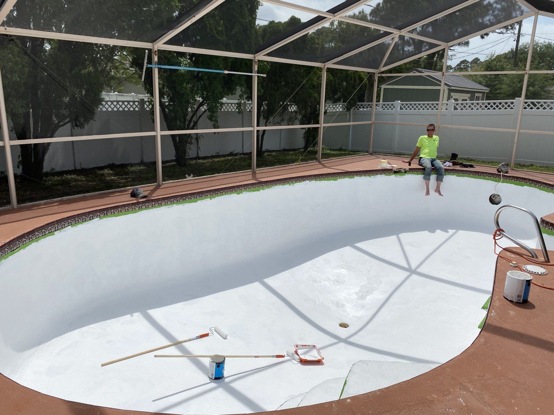 Pool Cleaning During
