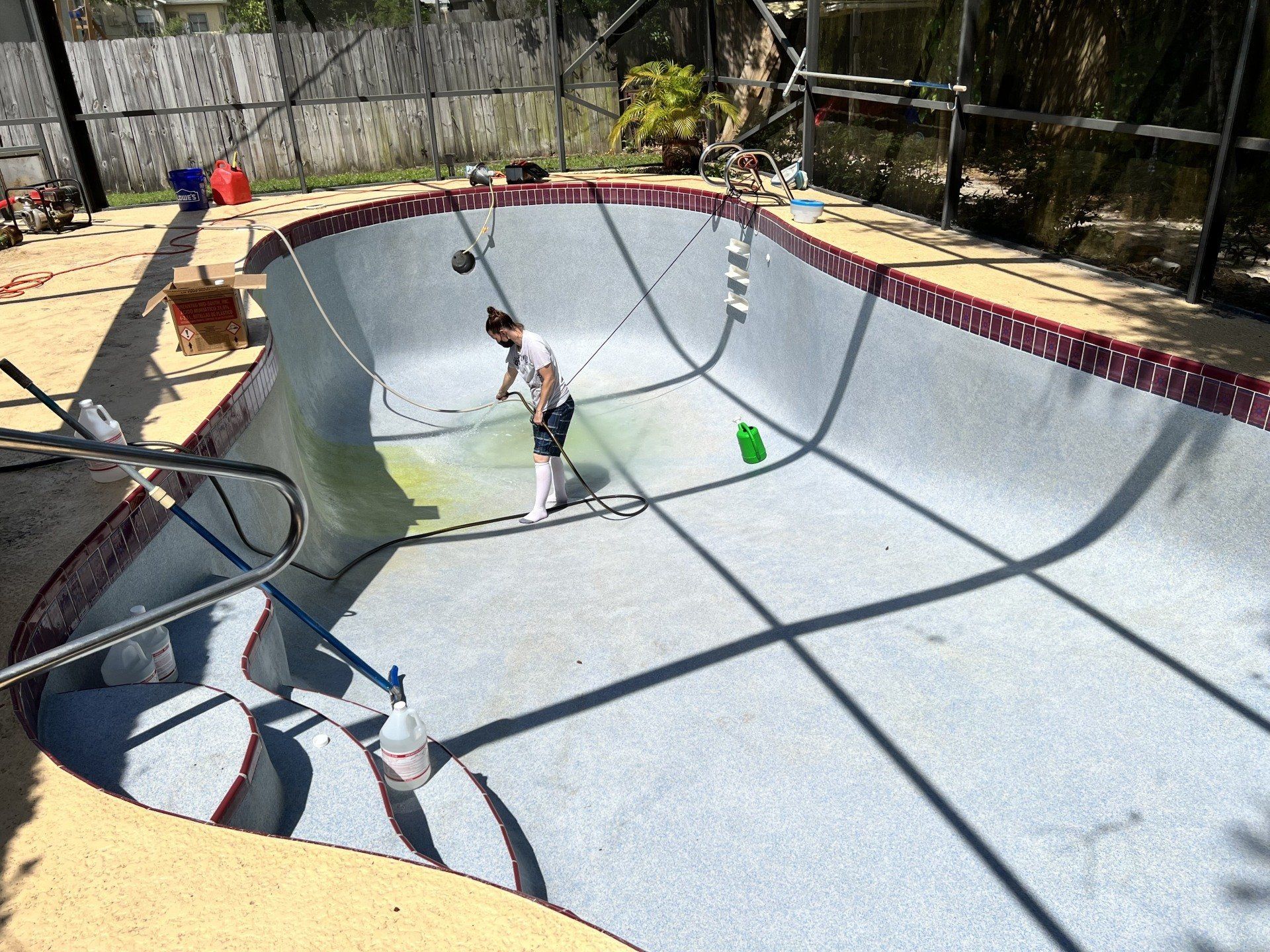 Drain and Acid Wash During