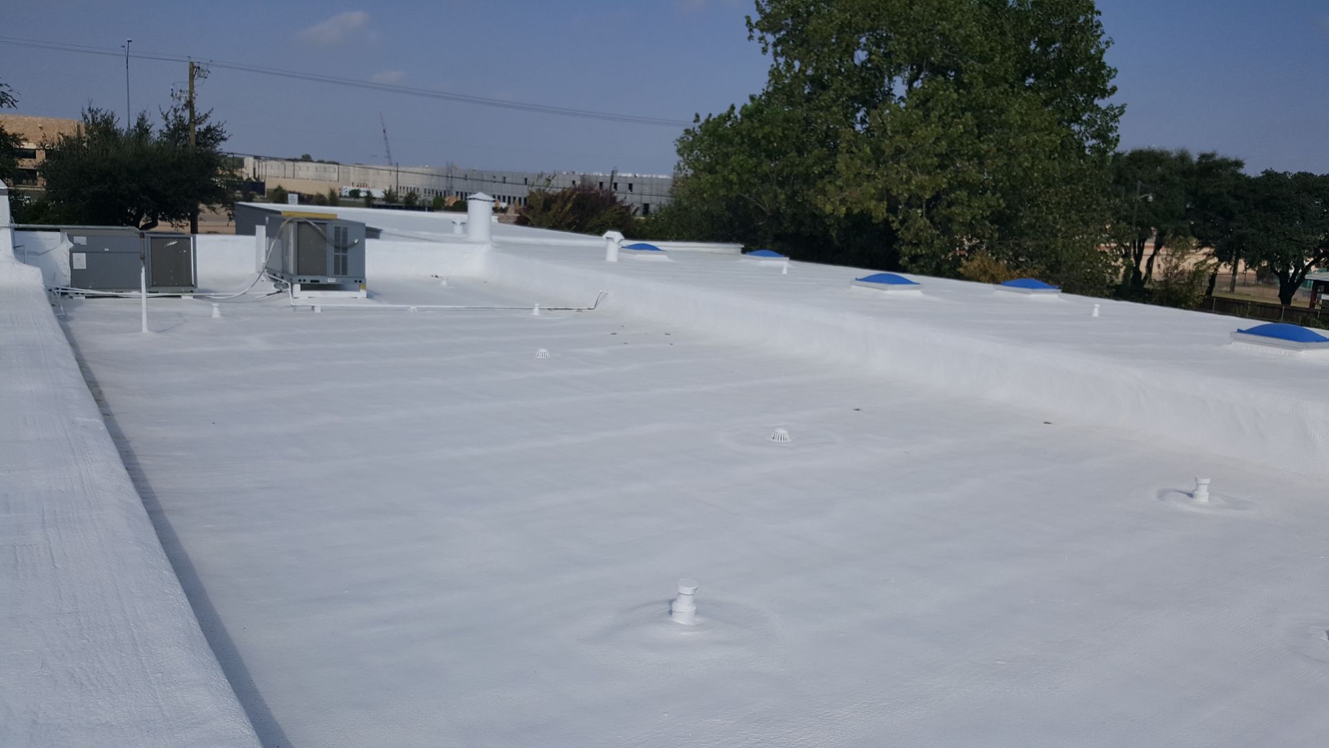 Neglected foam roof after