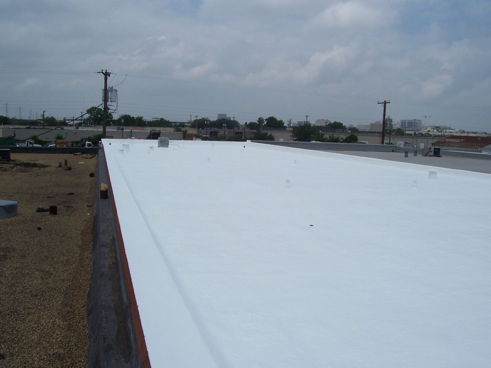 After foam insulation