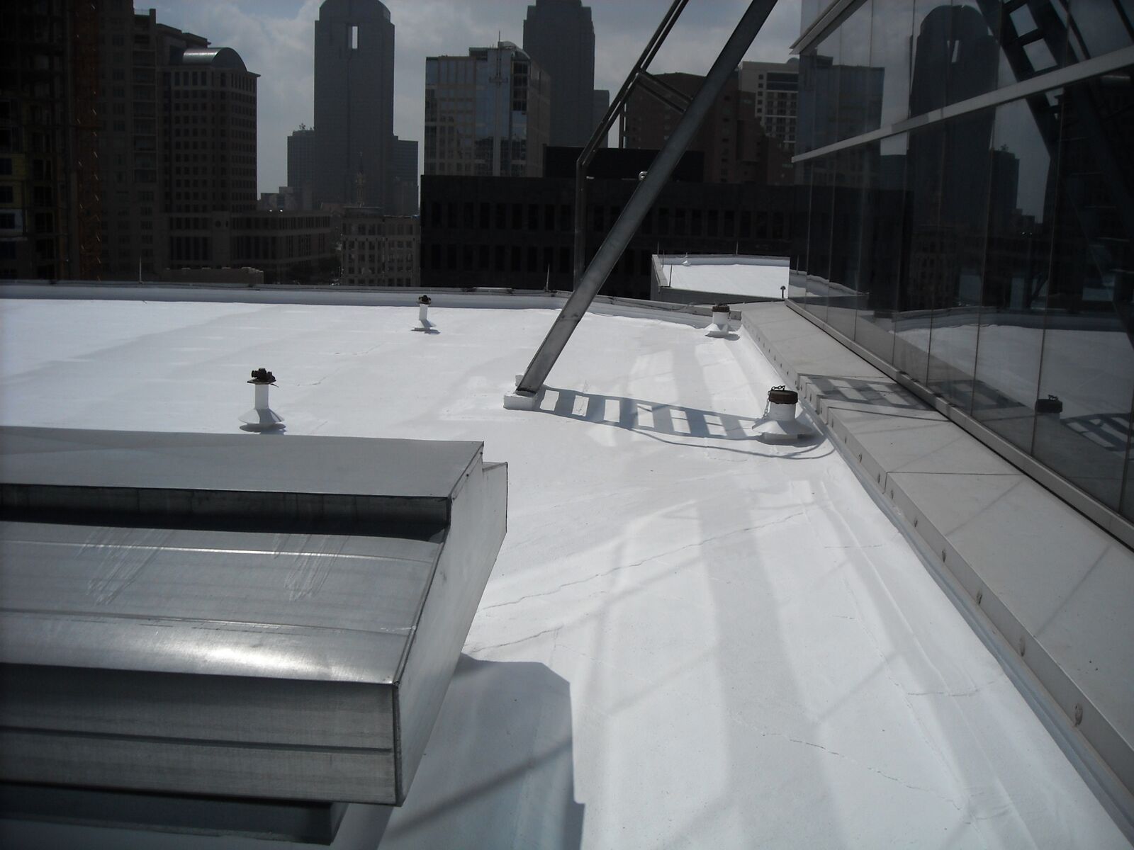 Spray foam insulation installation