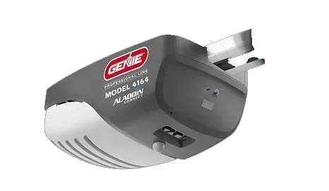 Genie garage door opener, gray and white, model 6164.